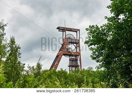 Ferris Wheel Over Coal Mine Forbach Lorraine France