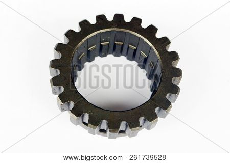 Gear Gearbox Incorporating Tractor Jammer On Isolated White Background