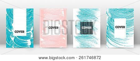 Cover Page Design Template. Hipster Brochure Layout. Brilliant Trendy Abstract Cover Page. Pink And 
