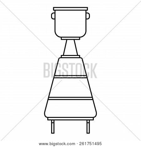 Tank For Wine Fermentation Icon. Outline Illustration Of Tank For Wine Fermentation Icon For Web