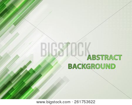 Abstract Technology Contour Objects. Financial Business Presenta