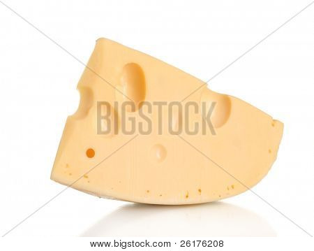? heese isolata on white