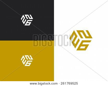 Combination Number, Stylish Vector Emblem For Design