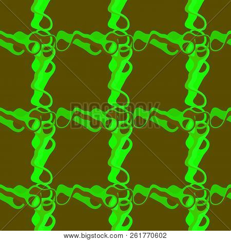 Seamless Pattern Background Of Multicolored Lines With Scribbler.