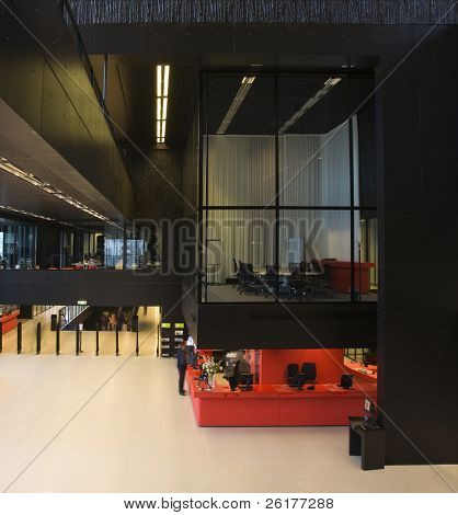 Moderní knihovna interiér
