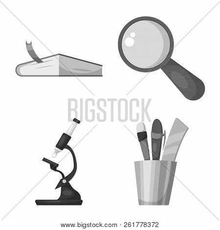 Vector Illustration Of Education And Learning Sign. Set Of Education And School Stock Vector Illustr