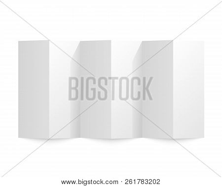 Folded Paper On A White Background. Vector Illustration