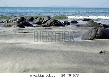 The  Talisker Beach Is Near The Village Of Carbost On The Isle Of Skye