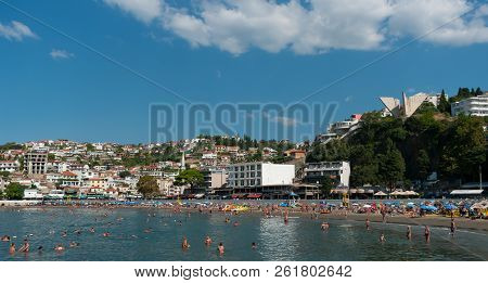 Ulcinj, Montenegro - September 12, 2018. Ulcinj A Historic Town Located On The Southern Coast Of Mon