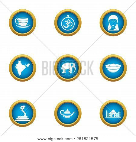 Ottoman Icons Set. Flat Set Of 9 Ottoman Vector Icons For Web Isolated On White Background