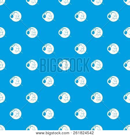 Human Eye Pattern Vector Seamless Blue Repeat For Any Use
