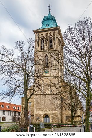 St. Martini Church Baroque Catholic Church In The Historic Center Of Munster, Germany