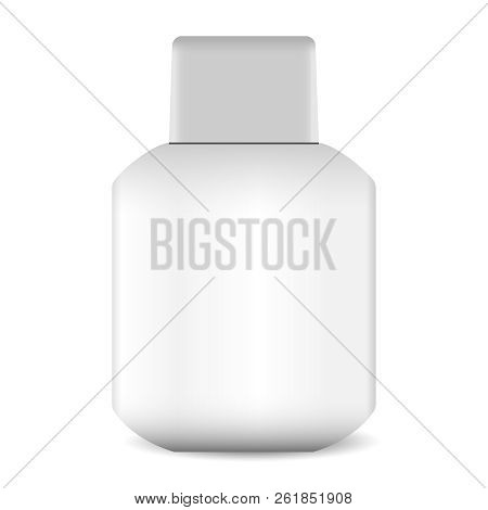 Aftershave Lotion Or Balm Bottle Eps10 Illustration. Cosmetics Pachage For Liquid.