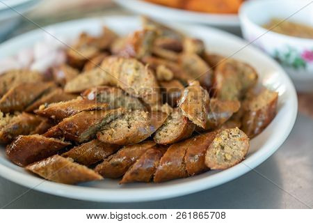 Roasted Or Grilled Thai Spicy Sausage (sai Aua)