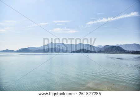 Skadar Lake. National Park. Famous Place. Montenegro. Summer