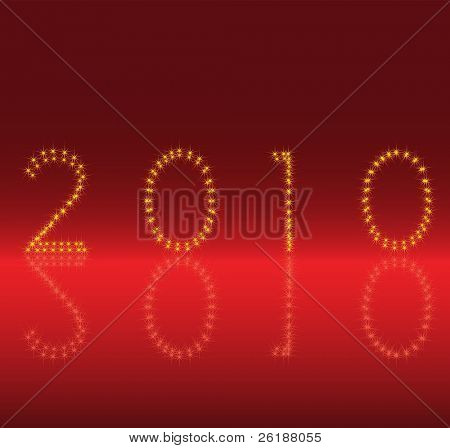 Uusivuosi - 2010 merkki vektori
