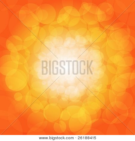 Sfondo di luci scintillanti arancione