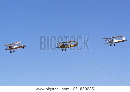 Avalon, Australia - March 3, 2013: Sopwith Pup (replica) Vh-psp Operated By The Royal Australian Air
