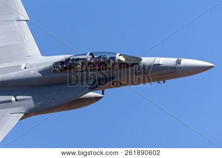 Avalon, Australia - March 3, 2013: Royal Australian Air Force (raaf) Boeing F/a-18f Super Hornet Mul