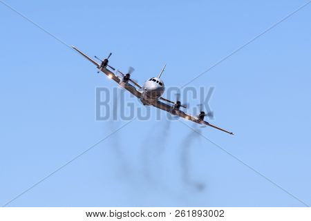 Avalon, Australia - March 2, 2013: Royal Australian Air Force (raaf) Lockheed Ap-3c Orion Maritime P