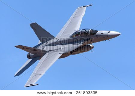 Avalon, Australia - March 2, 2013: Royal Australian Air Force (raaf) Boeing F/a-18f Super Hornet Mul