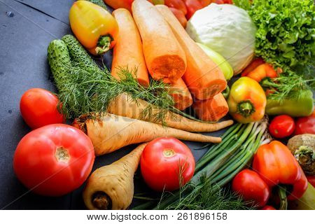 A Rich Variety Of Food Photography Vegetables.
A Rich Variety Of Autumn Colorful Bright And Fresh Ve