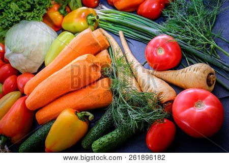 A Rich Variety Of Food Photography Vegetables.
A Rich Variety Of Autumn Colorful Bright And Fresh Ve