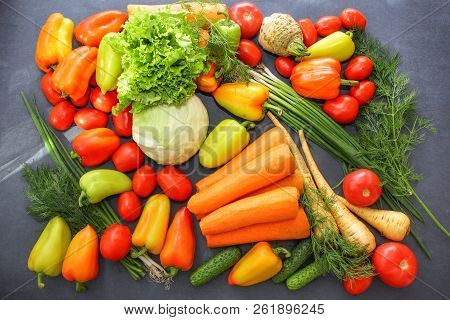 A Rich Variety Of Food Photography Vegetables.
A Rich Variety Of Autumn Colorful Bright And Fresh Ve