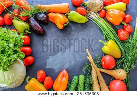 A Rich Variety Of Food Photography Vegetables.
A Rich Variety Of Autumn Colorful Bright And Fresh Ve