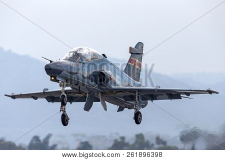Avalon, Australia - February 26, 2013: Royal Australian Air Force (raaf) Bae Hawk 127 Lead In Fighte