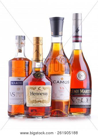 Bottles Of Famous Cognac Brands