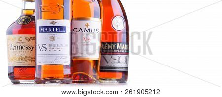 Bottles Of Famous Cognac Brands