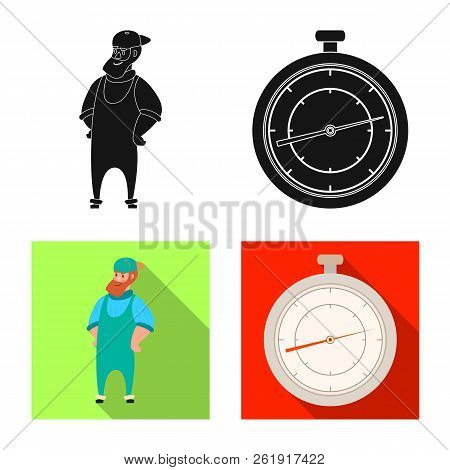 Vector Illustration Of Goods And Cargo Sign. Collection Of Goods And Warehouse Stock Vector Illustra