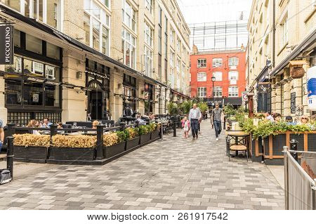 London. October 2018. A View Of Heddon Street In London