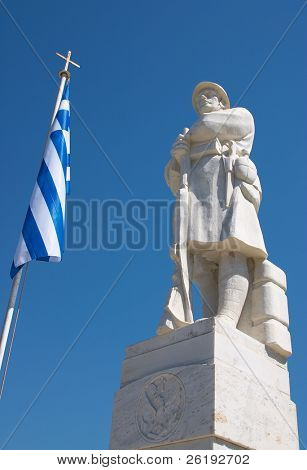 Memoriale di guerra in Iroon (Heroes) Piazza, Rethymno, Creta