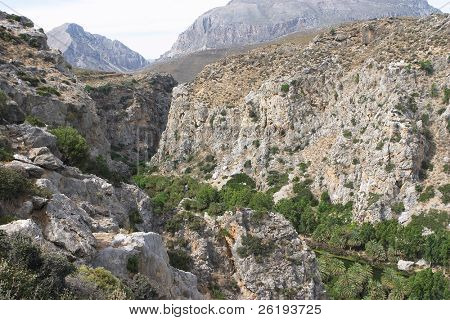 Kretische Schlucht bei Preveli an der Südküste
