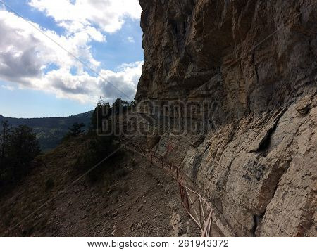 Nature In The Mountains On The Southern Coast Of Crimea. Botkin, Tarakhtashskaya, Miskhorskaya Trail