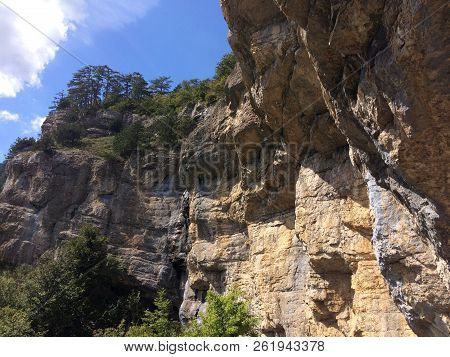 Nature In The Mountains On The Southern Coast Of Crimea. Botkin, Tarakhtashskaya, Miskhorskaya Trail