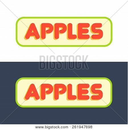 Logos For Market With Fruits And Grocer Store