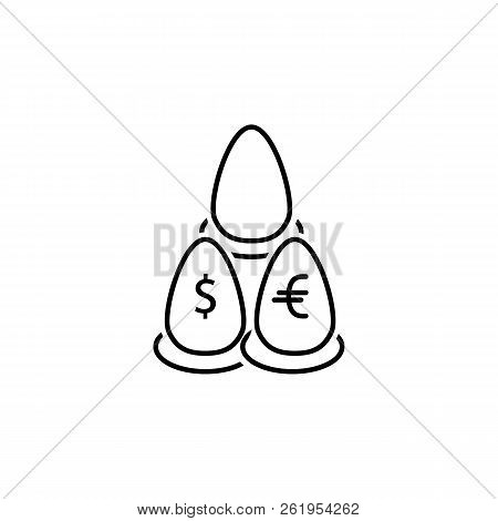 Business Diversification, Deposit, Currency, Money, Invest, Savings Icon. Element Of Money Diversifi