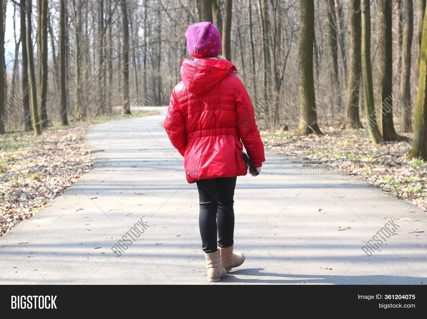 Little Girl Red Jacket Image & Photo (Free Trial) Bigstock
