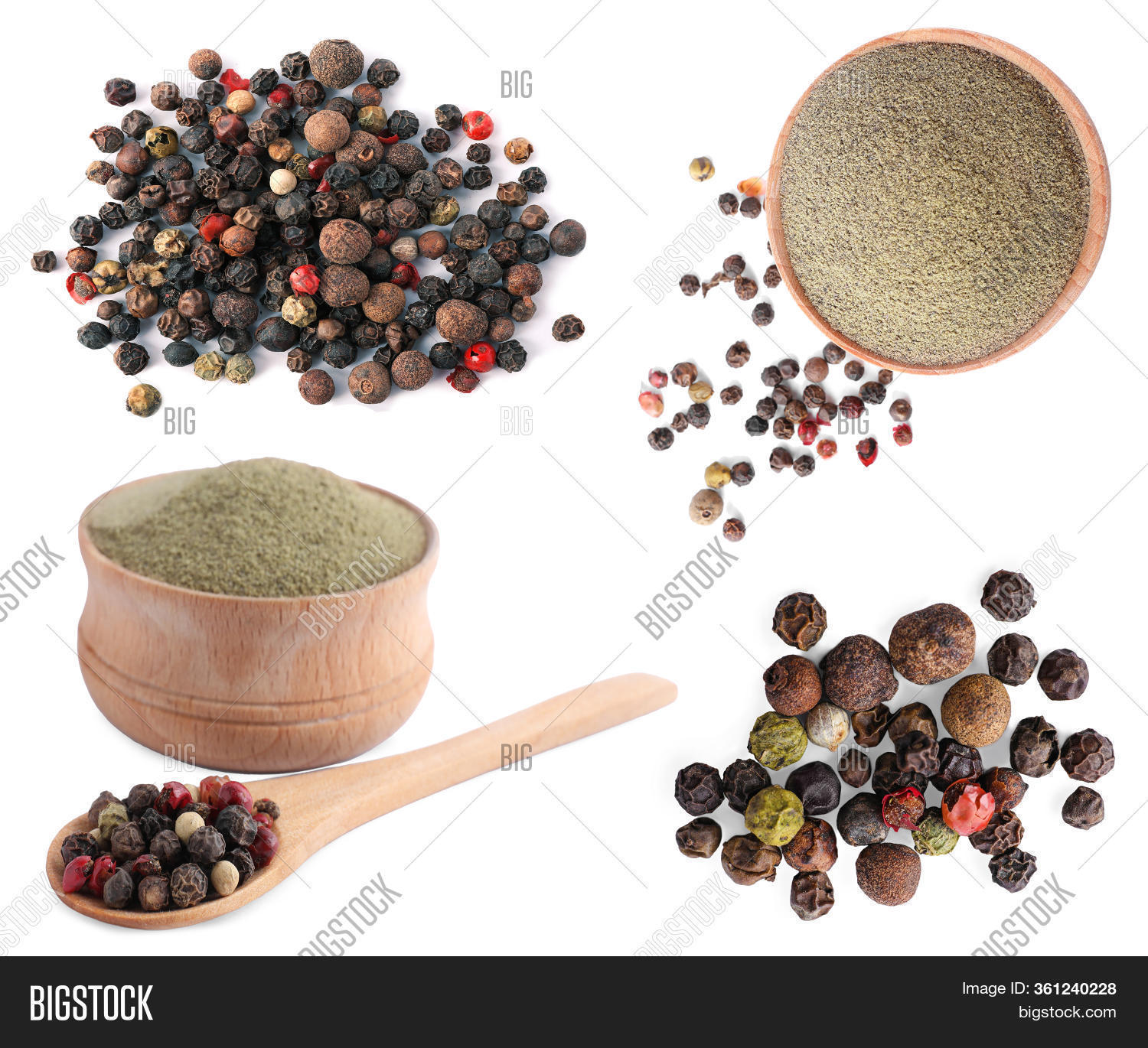 Set Ground Pepper Image & Photo (Free Trial) Bigstock