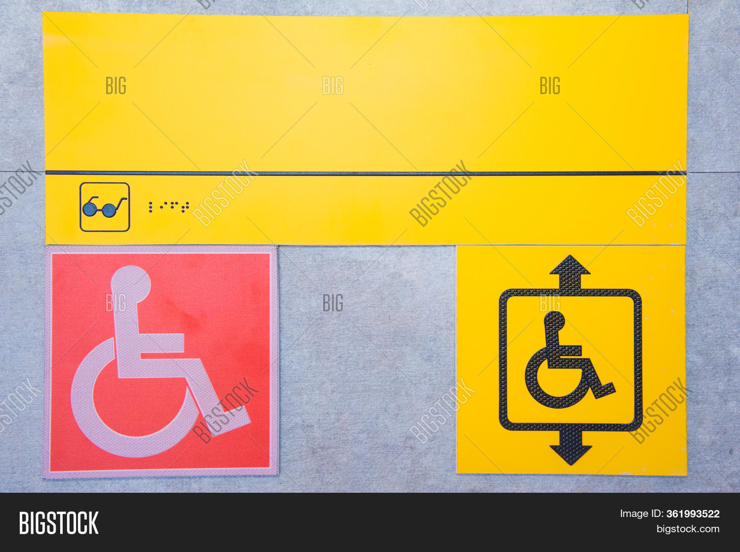 Disability Call Point Sign Disabled Help Call Image & Photo (Free Trial) | Bigstock