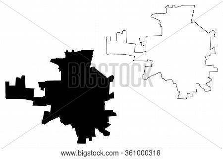 Kropyvnytskyi City (ukraine) Map Vector Illustration, Scribble Sketch City Of Yelisavetgrad, Zinovye