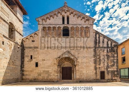 The Church Of St. Chrysogonus In Historic Center Of The Zadar Town At The Mediterranean Sea, Croatia