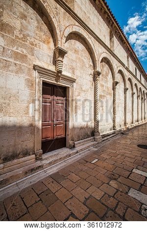 The Church Of St. Chrysogonus In Historic Center Of The Zadar Town At The Mediterranean Sea, Croatia