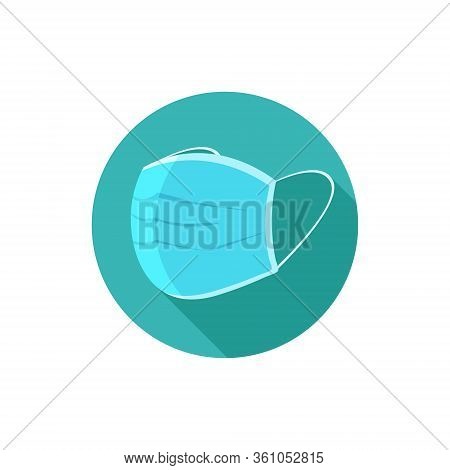 Flat Design Face Mask Vector For Doctor