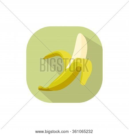 Banana Vector Flat Design With White Background
