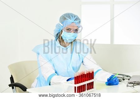 Experimental Treatment Concept. Laboratory Testing Respiratory Coronavirus Disease. Coronavirus Vacc