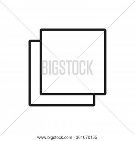 User Interface Icon,duplicate Icon With Outline Style